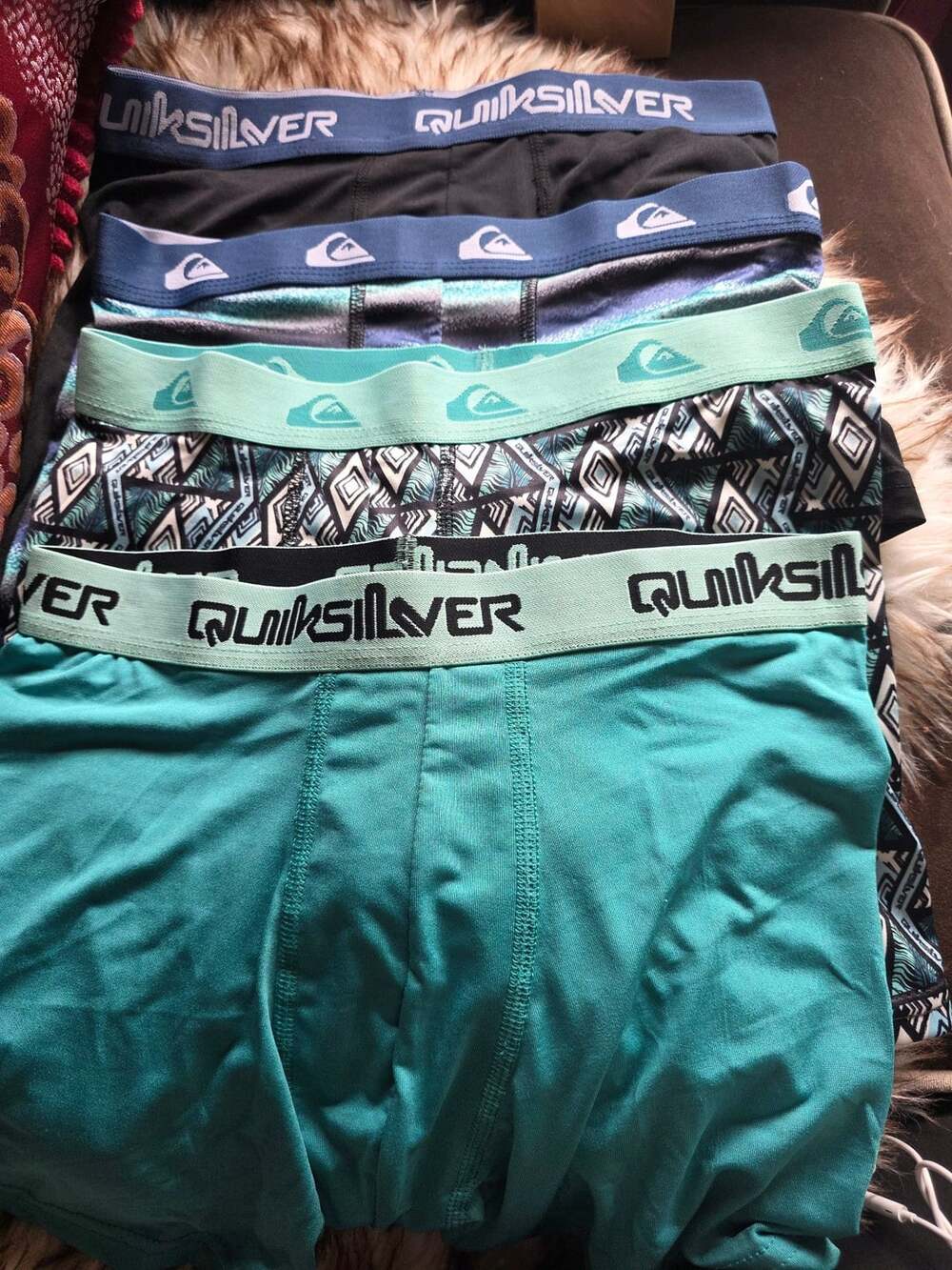 Quiksilver Boxer Briefs Size L 4 Pack
